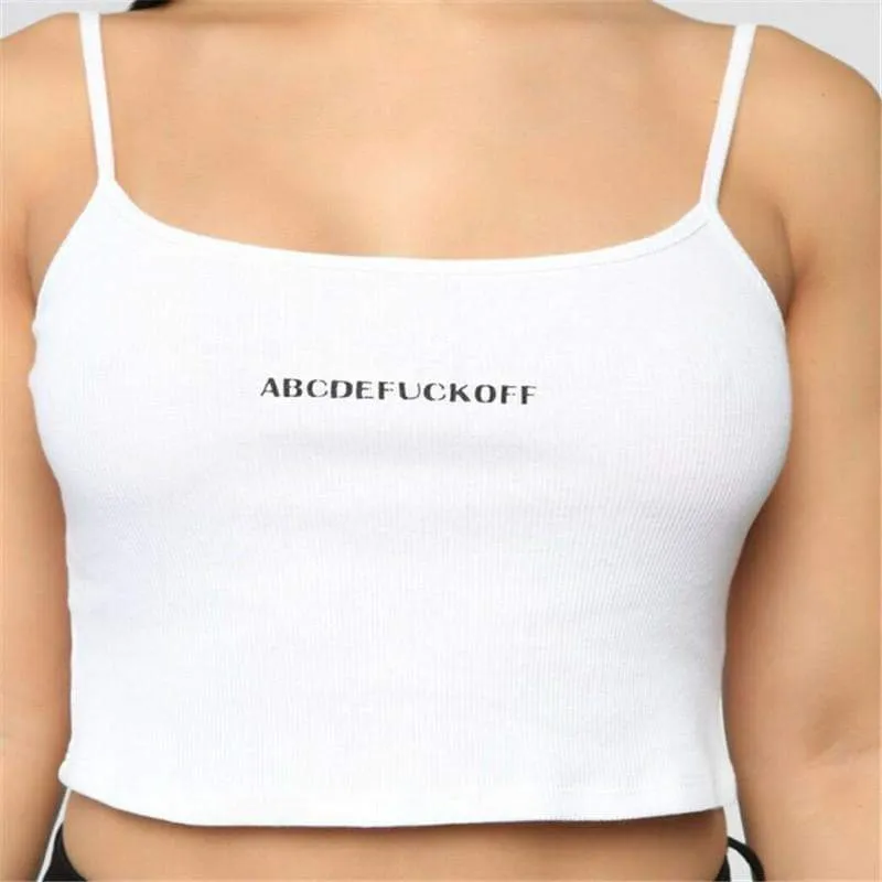 ABCDEFUCKOFF CROP TOP