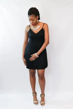 Bareback Spaghetti Strap Swing Dress