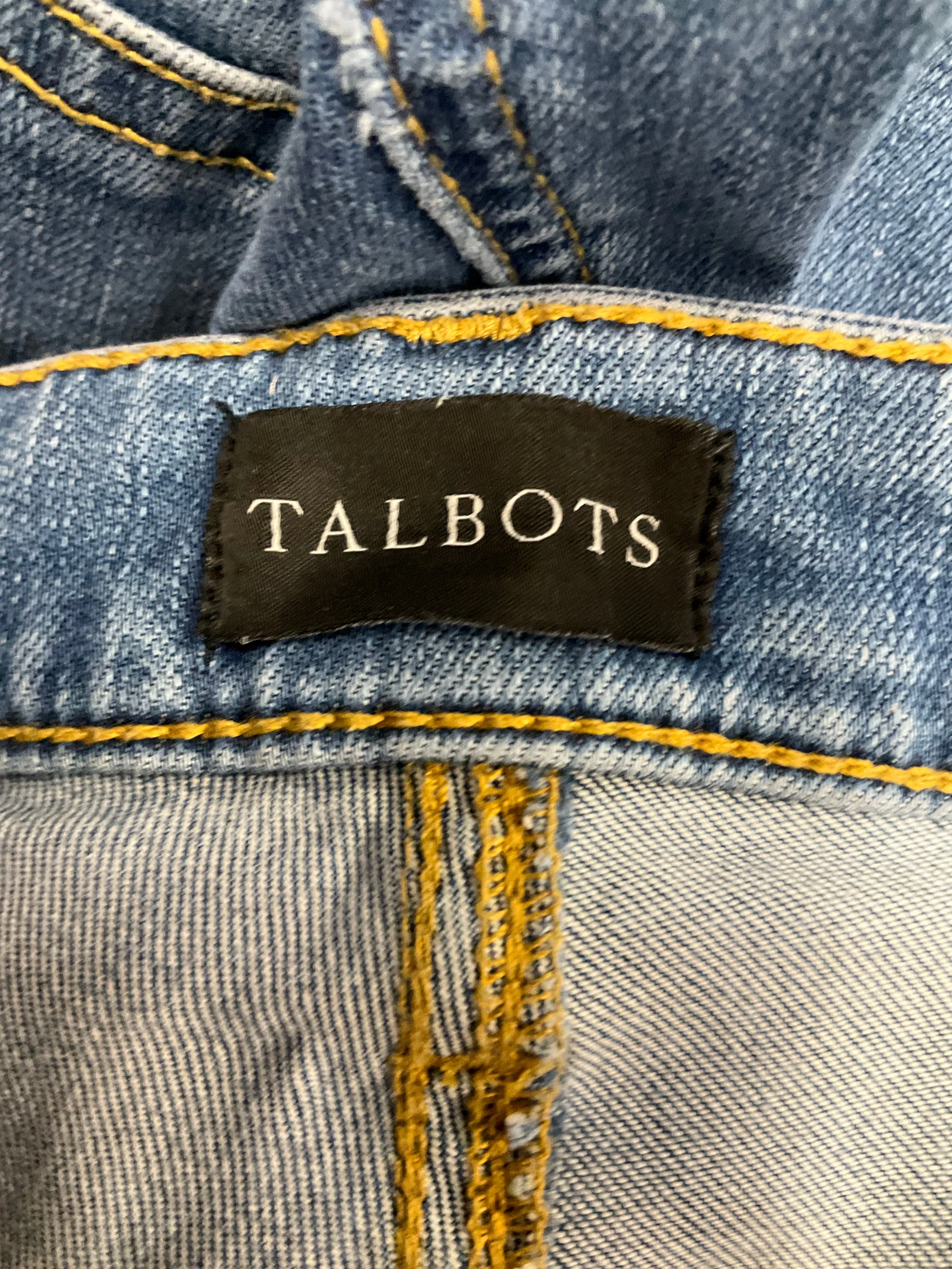 Blue Denim Jeans Cropped Talbots, Size 14