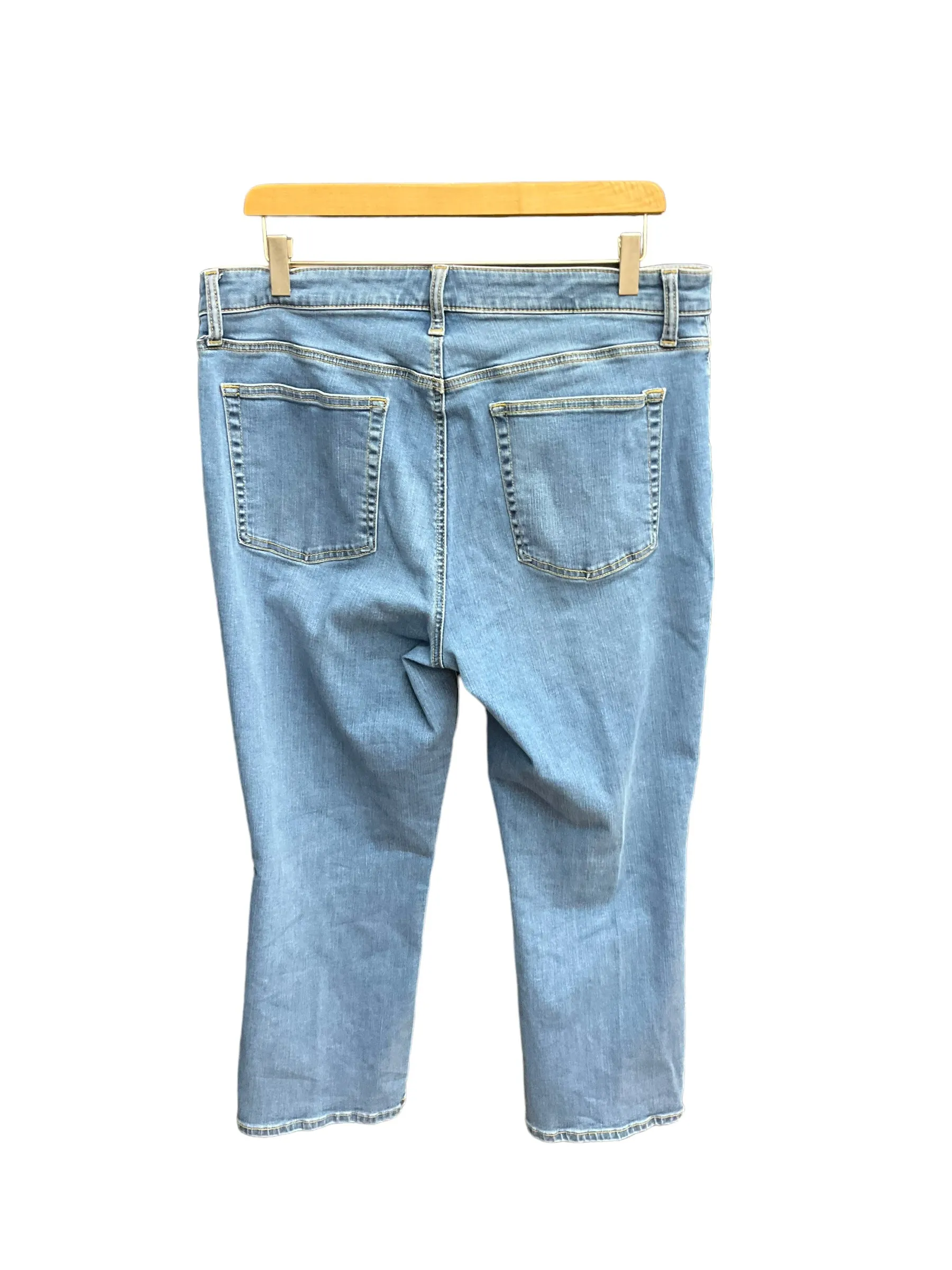 Blue Denim Jeans Cropped Talbots, Size 14
