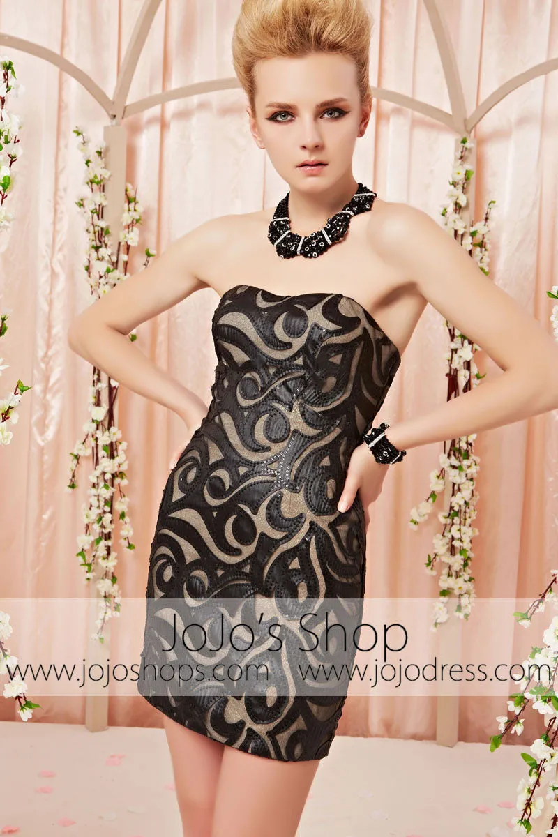 Modest Black Prom Formal Evening Dress with Sleeves cx830155